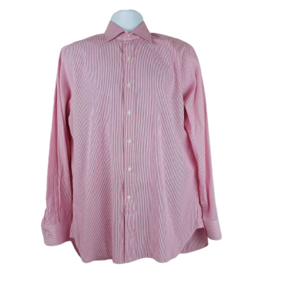 Polo Ralph Lauren 16/34-35 Dress Shirt Pink Stripe